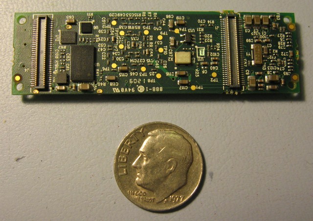 Overo size comparison to a US dime