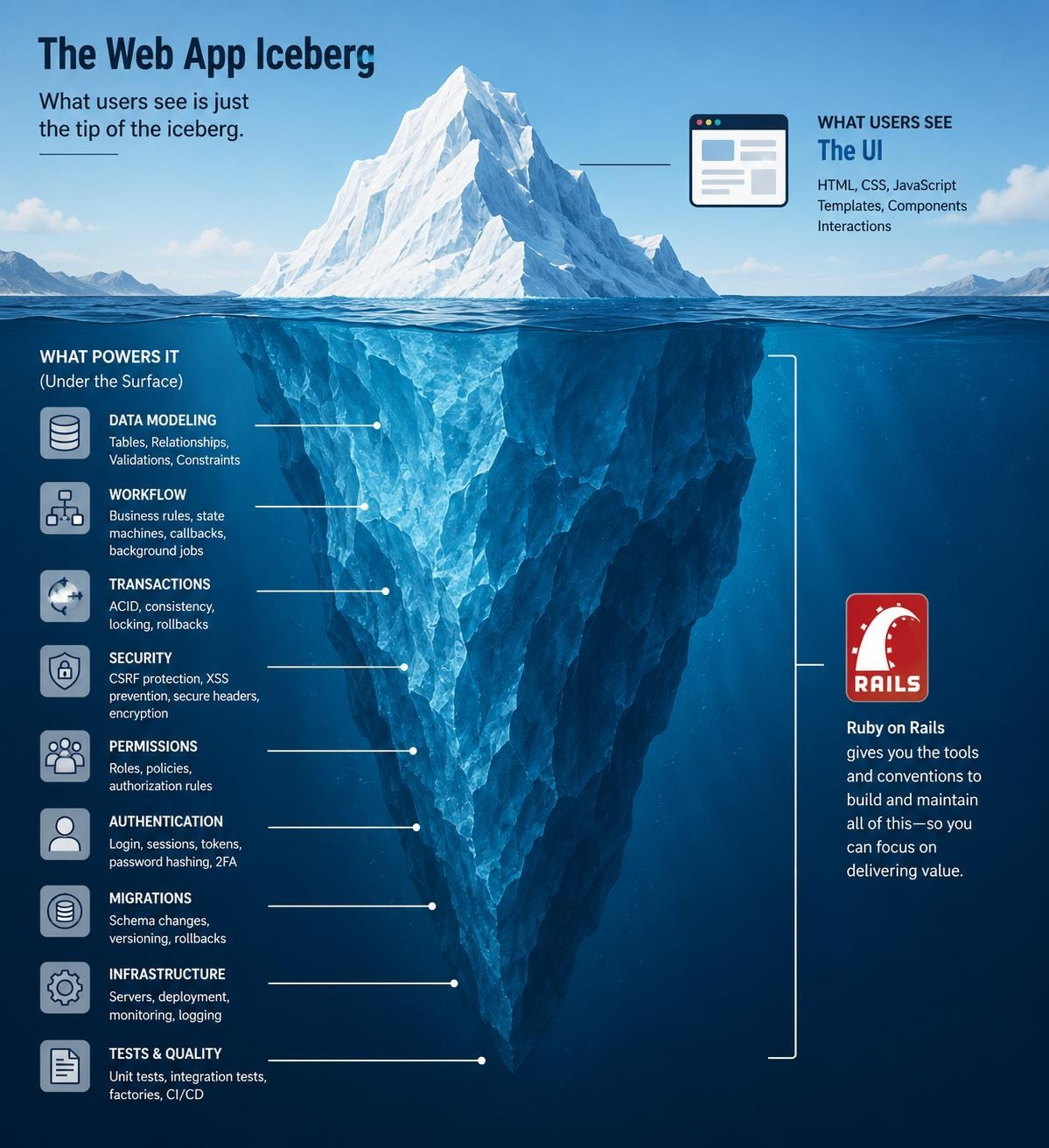 The Web App Iceberg